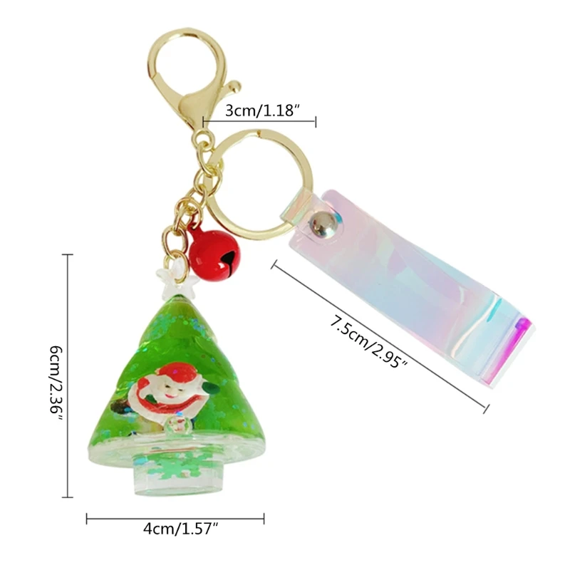 

N7ME 2 Cartoon Pendant Wishing Bottle Key Chain Bag Pendant Handbag Accessories Drift Bottle Key Ring for Women Girls Gift