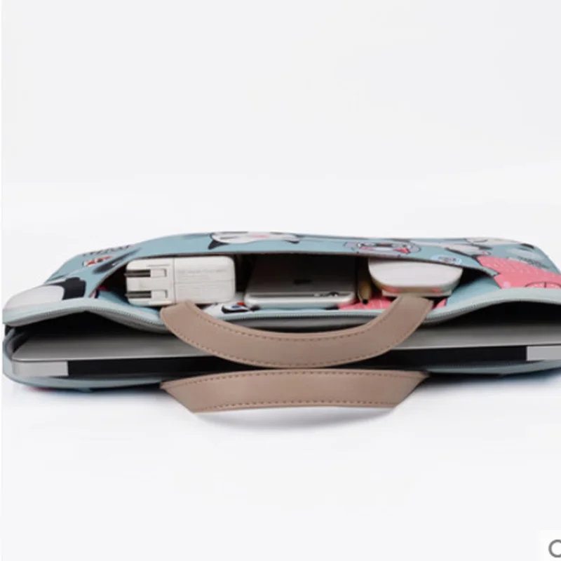 Симпатичная сумка для ноутбука с мультяшным рисунком кошки Macbook 12 13 15