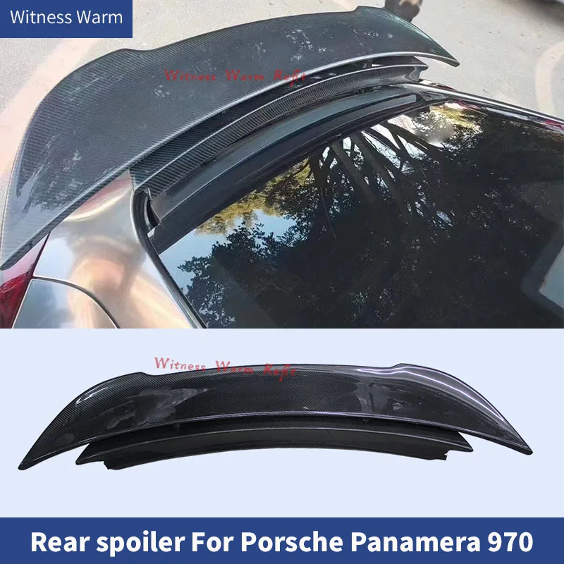 

Carbon Fiber car Rear wing trunk lip spoilers For Porsche Panamera 970 2010 2011 2011 2012 2013 2014 2015 2016 2017