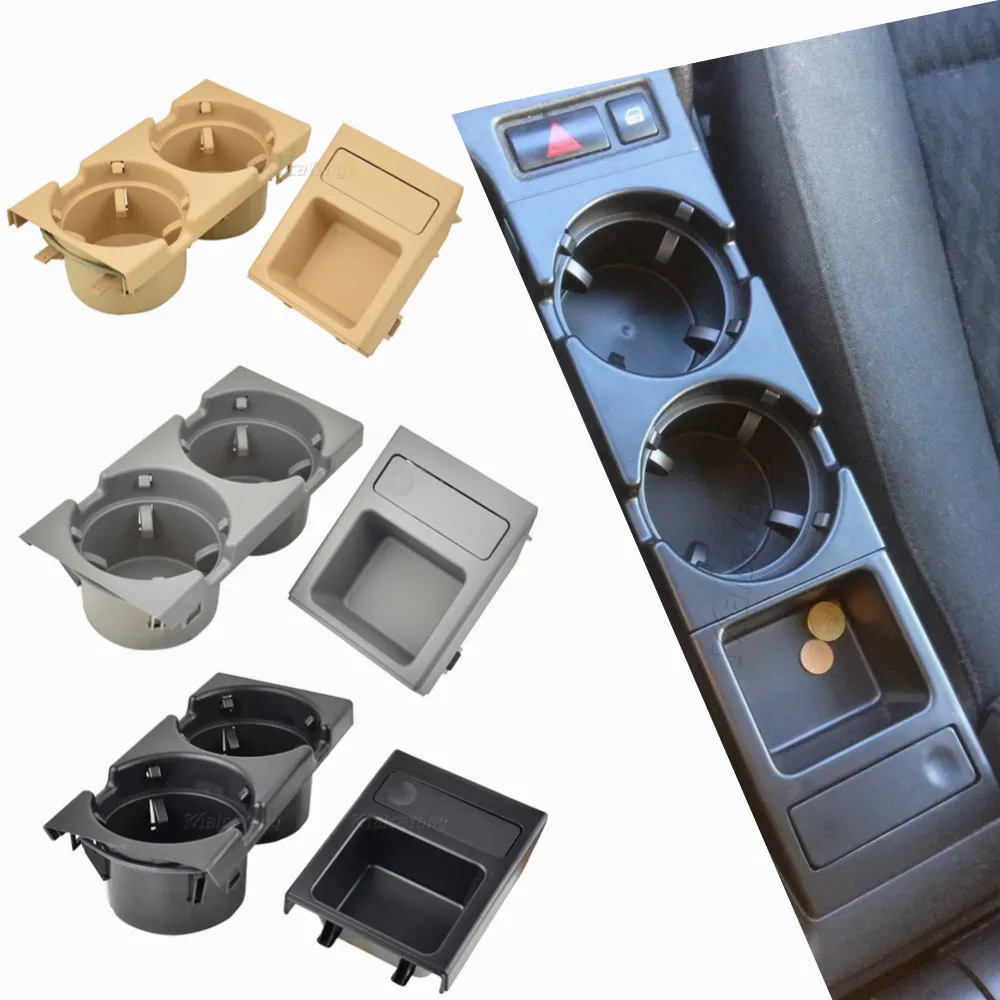 

Car Center Console Water Cup Holder Beverage Bottle Holder Coin Tray For Bmw 3 Series E46 323i 318I 320I 98-06 51168217953
