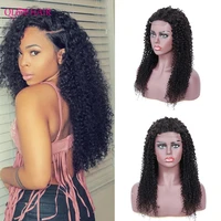 qlove hair peruvian lace closure 4x4 100 remy human hair kinky curly wigs for women natural color remy hair pre plucked wigs