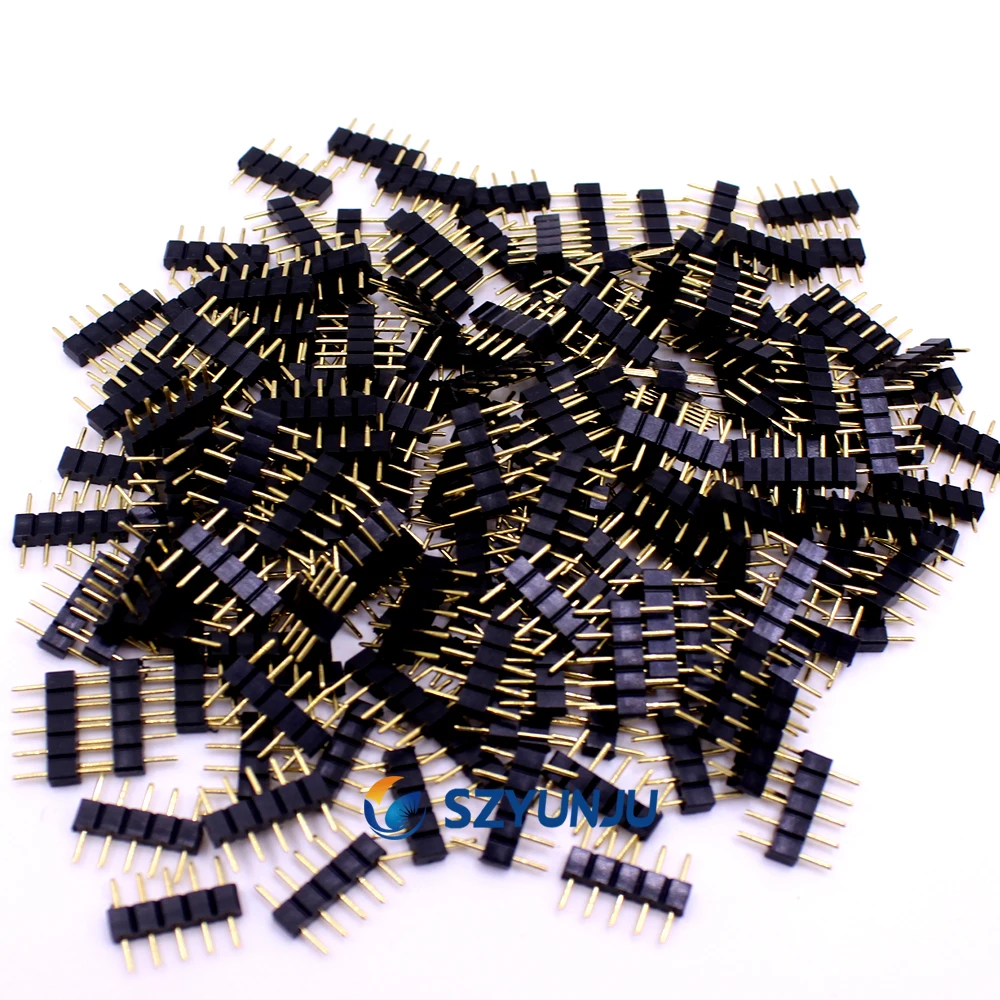 4-контактный RGB/5-контактный разъем RGBW папа для RGB/RGBW Мама 5050 Светодиодная лента RGB