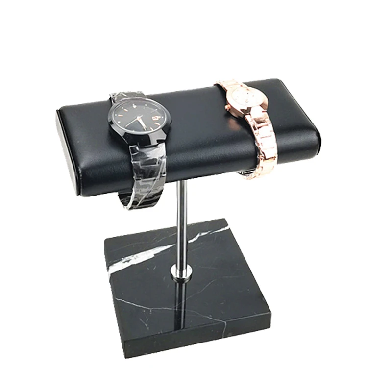 

Black Marble Base Watch Stand Metal Rod Display Props Bracelet Jewelry Lengthen Placement Stand