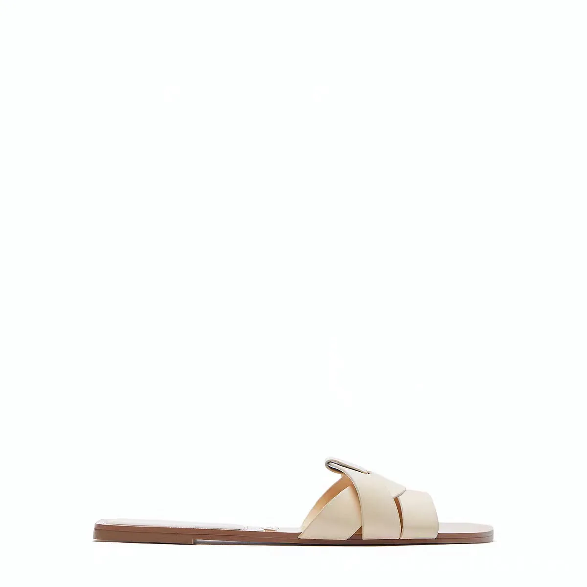 

Low Sandals Woman Leather 2021 Summer Female Shoe Cross Low-heeled Comfort Fashion Flat New Girls Spring Fabric Hoof Heels Rome