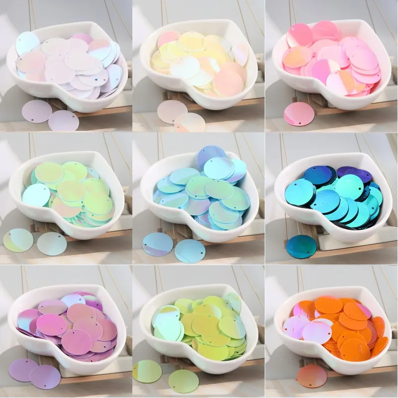 Разноцветные 6 50 мм плоские круглые Блестки для рукоделия женские аксессуары