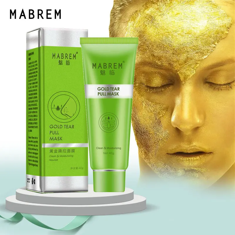 MABREM Золотая маска для угрей удаляет пятна уменьшает поры улучшает шероховатую