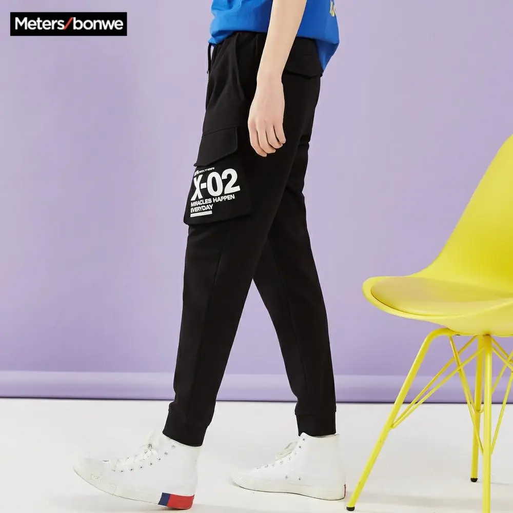 Metersbonwe мужские Красивые спортивные брюки 2020 новые весенние штаны для бега с
