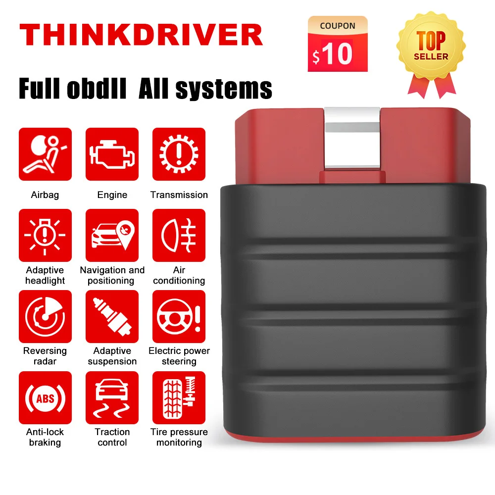 Thinkcar Thinkdriver Профессиональный считыватель кодов OBD2 автомобильный
