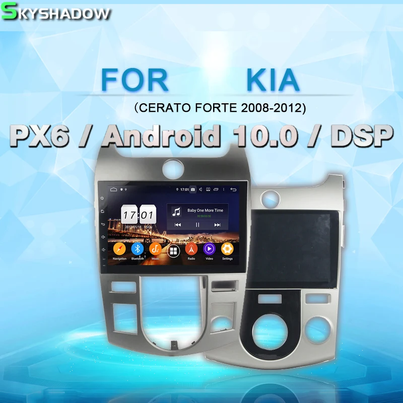 PX6 DSP IPS Android 10 0 4 Гб + 64 ГБ Автомобильный dvd плеер Bluetooth 5 Wifi GPS карта RDS радио для KIA CERATO