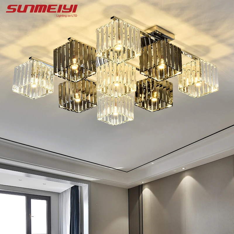 Nordic светодиодный Потолочные светильники черный белый цвет с украшением в виде