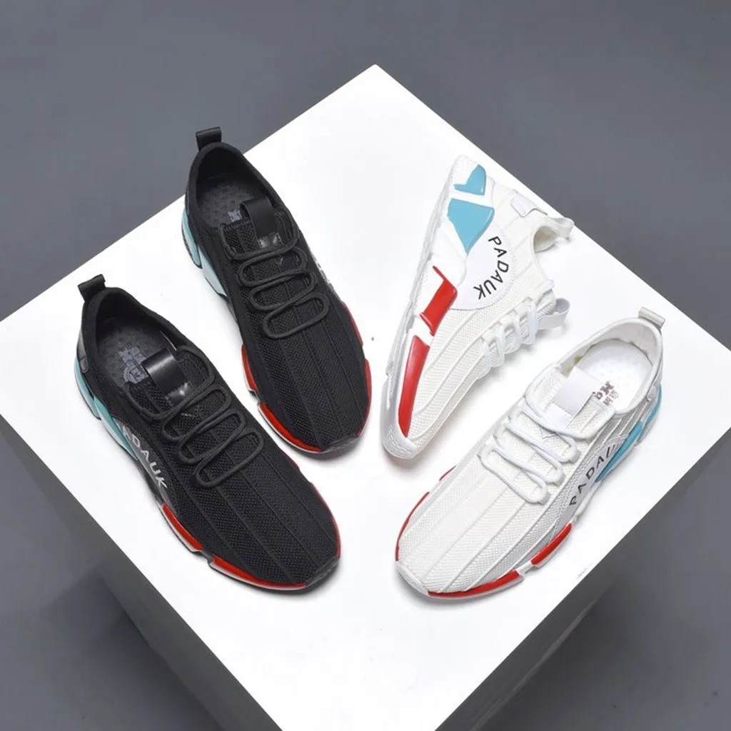 Мужские модные сетчатые кроссовки удобные повседневные легкие классические в