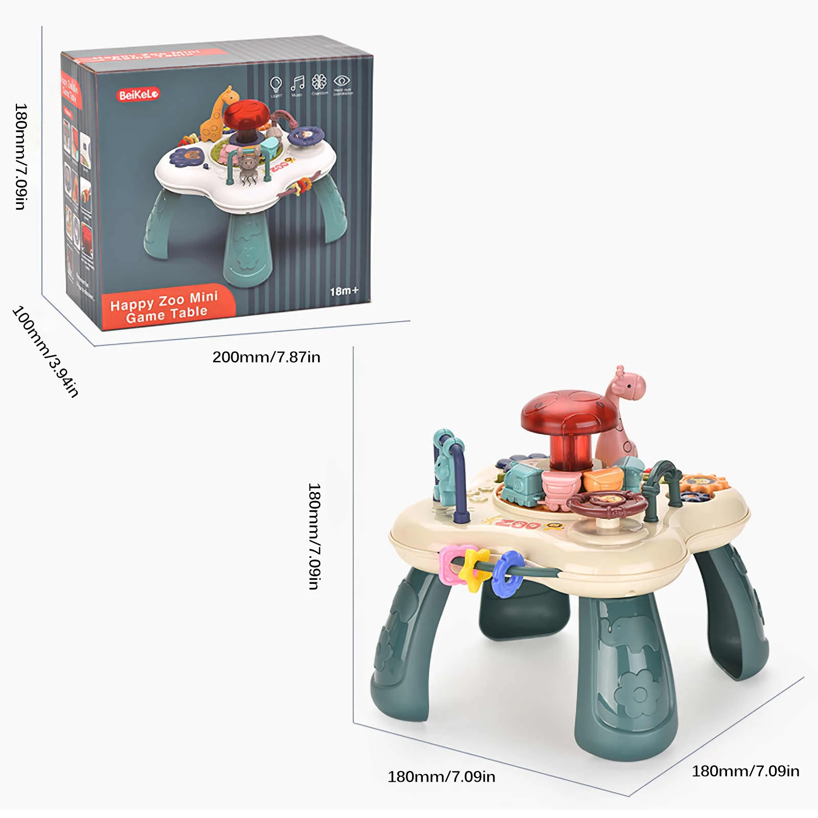 Baby Toys Infants Musical Instrument Learning Table Animals Piano Early Educational Study Activity Center Music Game Kids Gift | Игрушки и