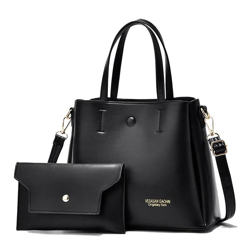 

Brand design luxury ladies bucket PU shoulder bag single shoulder large capacity messenger broadband female solid color handbag