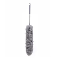 1 pc extendable feather duster stainless steel telescopic dusters cobweb duster bendable head cleaning blinds roof ceiling fan
