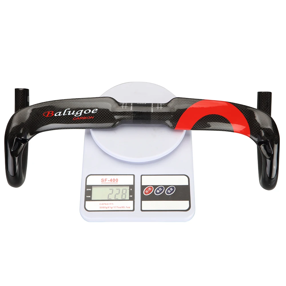 Купить Руль изогнутый из углеродного волокна для дорожного велосипеда, 40/42/44 см