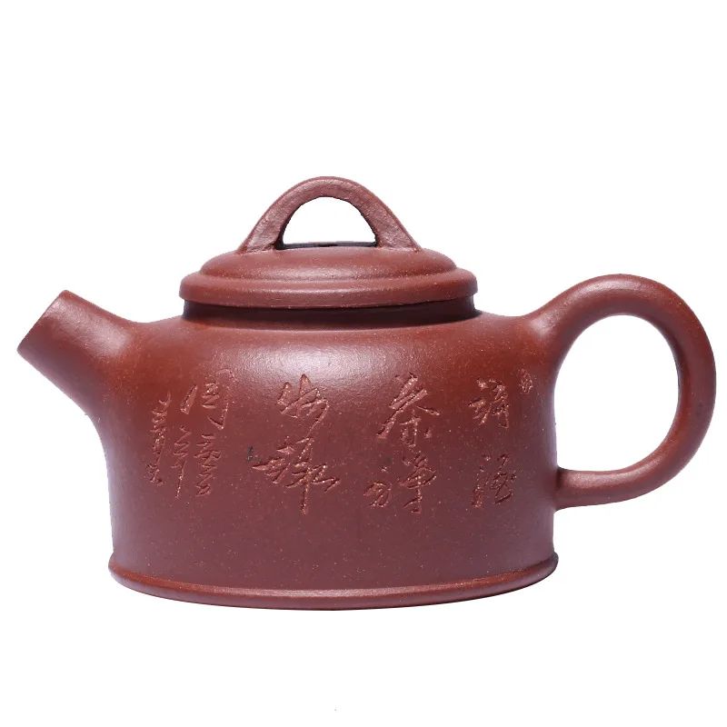 

Yixing Zisha teapot raw ore clear cement cannon mouth well hurdle teapot kungfu tea set gift