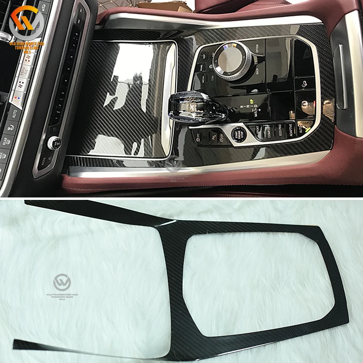 

For BMW X6 G06 Dry Carbon Fiber Interior Center Dashboard Cover Trim Kit