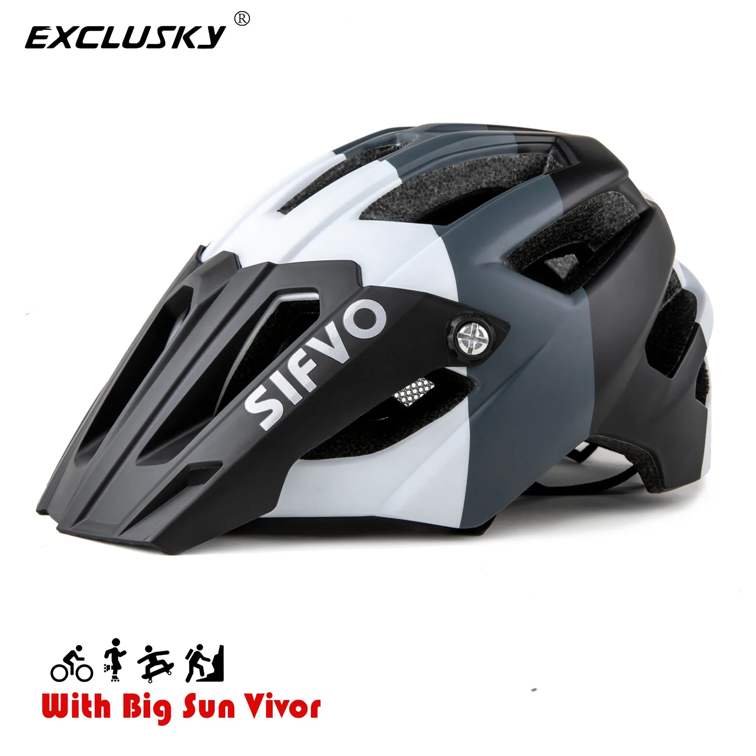 

Sifvo Men's and Women's Road Mountain Riding Helmet off-Road Downhill Adult Bicycle Helmet
