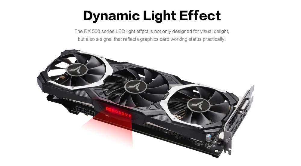 Yeston Radeon RX580 8 ГБ GDDR5 PCI Express x16 3,0 видеоигровая видеокарта внешняя видеокарта для рабочего стола