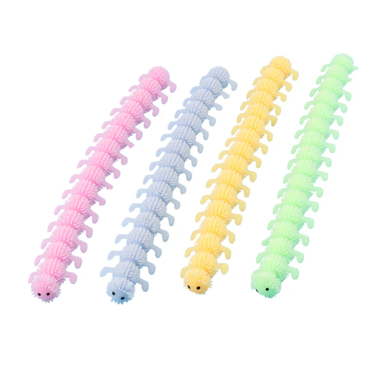 

16 Knots Luminous Caterpillar Relieves Stress Toy Physiotherapy Releases Stress Fidget Toys Children's Gift Juguetes Vent Toys