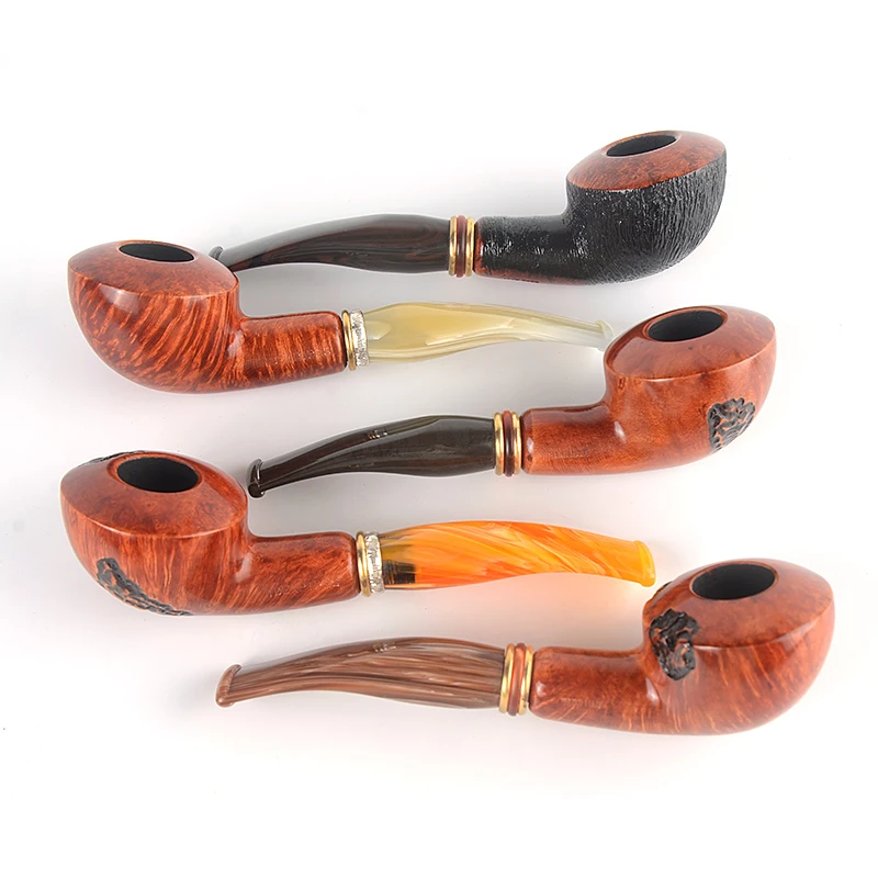 Труба для курения табака Бриар гладкая отделка 9 мм фильтр тосканская Серия # TSCAA