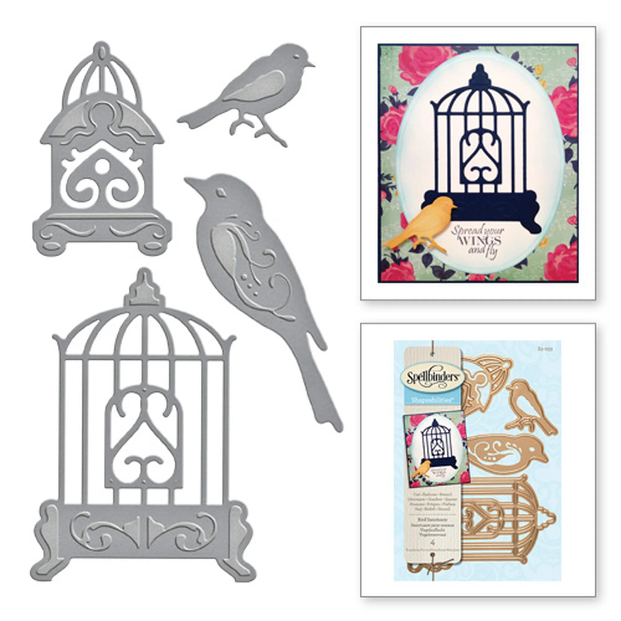 Птичья клетка с рисунком животных Новинка 2020 горячие металлические пресс формы