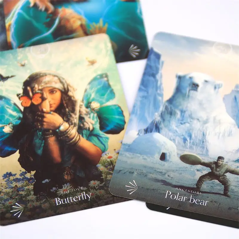 

Divine Animals Oracle 44 Cards Deck Deep Wisdom from the Most Sacred Beings in Existence Tarot Family Party Board Game
