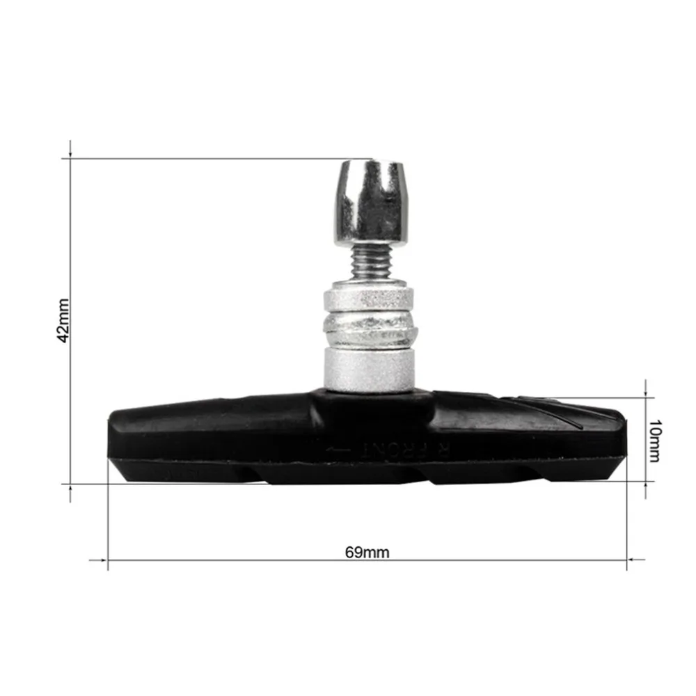 

1 Pair/SET Anti-Rust Mountain Road Bike Brake Pads Bicycle Braking V-Brake Holder Shoes Rubber Blocks Cycling Accessories