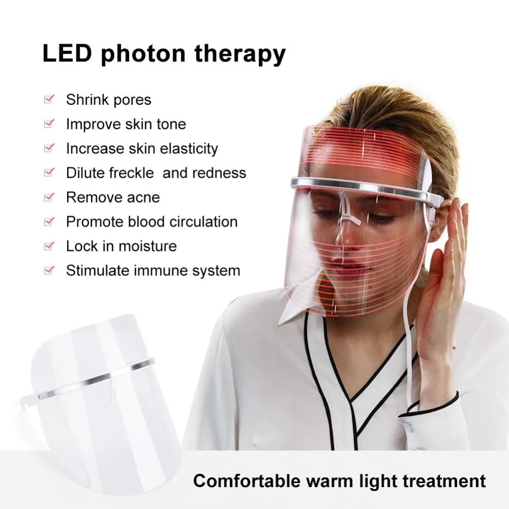 

Спектра омоложения кожи Maks Photon светодиодсветодиодный ка для лица маска для лица Осветление кожи удаление морщин Отбеливание лица маска для...