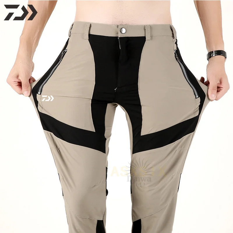 

New Daiwa Summer Thin Fishing Clothing Breathable Quick Dry Men Fishing Pants Elastic Durable Camping Outdoor Sport Fishing Wear