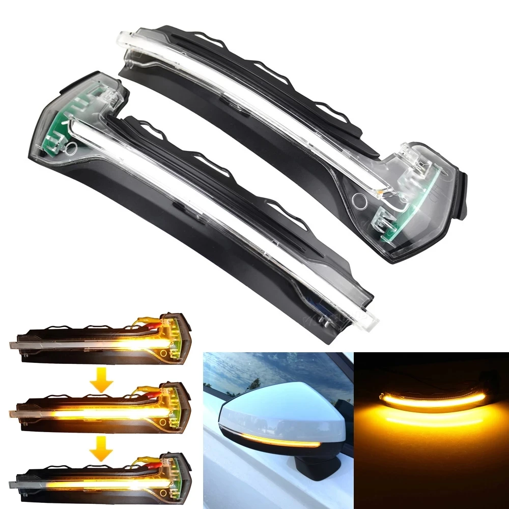 Динамический поворотный сигнал мигасветильник водяной боковой зеркальный