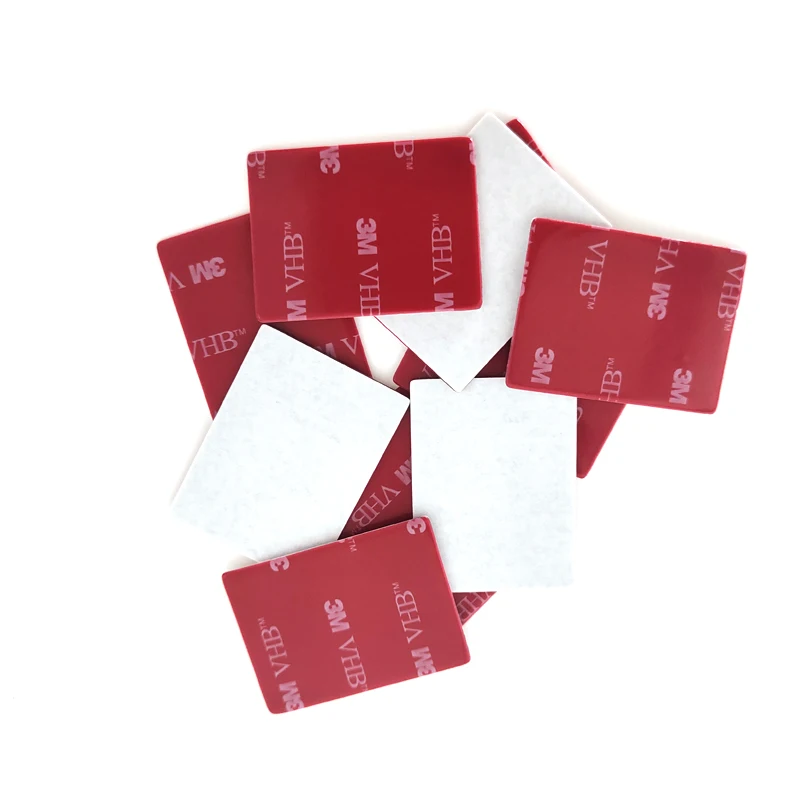 

3M Black Tape Rubber Foam Double-Sided Adhesive 30*40mm Strong Paste Surface Red Gray Bottom Office Stationery Tape 20pcs