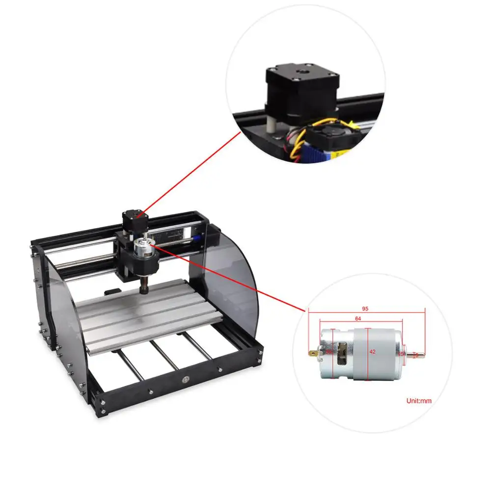 CNC 3018 PRO M engraving machine 3-axis GRBL control laser 775 spindle DIY woodworking | Инструменты