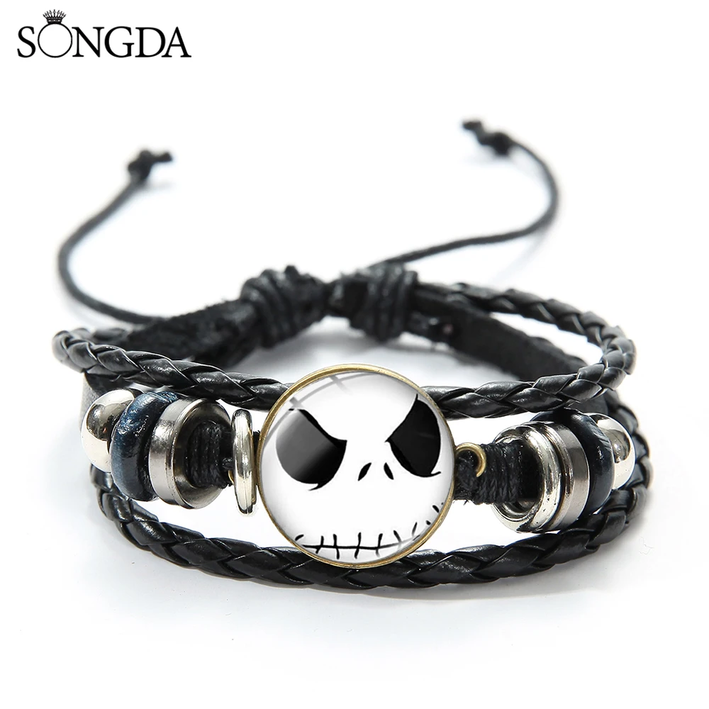 Новый браслет Кошмар перед Рождеством Джек Скеллингтон и Салли Мультяшные