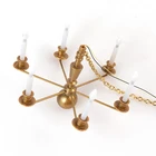 Масштабная модель светильник подарок для девочек кукольная мебель Винтаж миниатюрный потолочный светильник Интерактивная модель здания DIY Kit