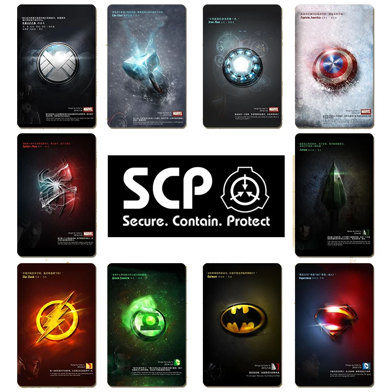 

HERO SCP secret foundation Card Stickers Special Logo Cosplay Access Grade SC-2552