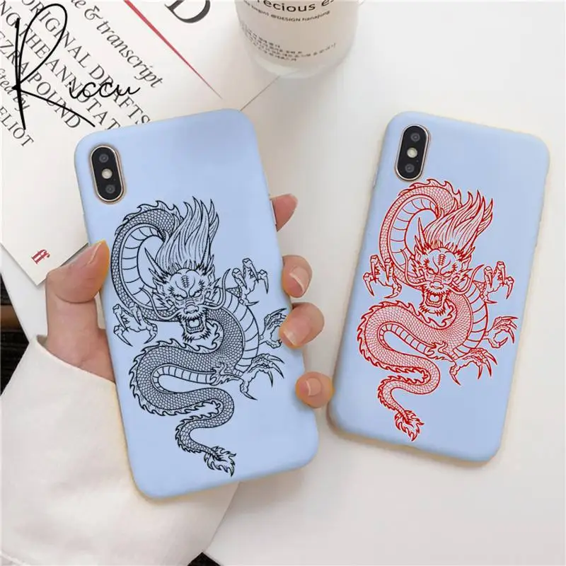 Чехол злого дракона рора для телефона iPhone 12 pro max mini 11 XS MAX 8 7 6 6S Plus X XR Синий чехол -