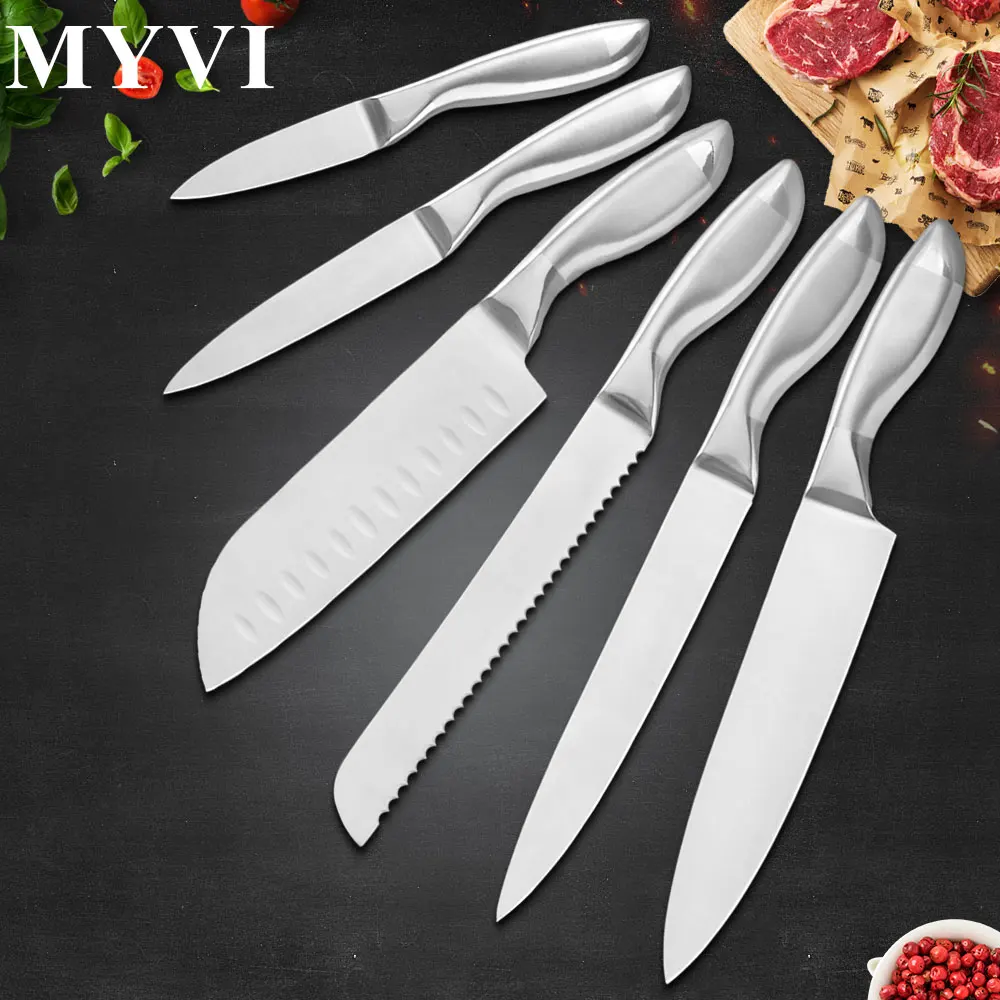 MYVI Набор японских кухонных ножей из нержавеющей стали кухонные ножи Santoku для