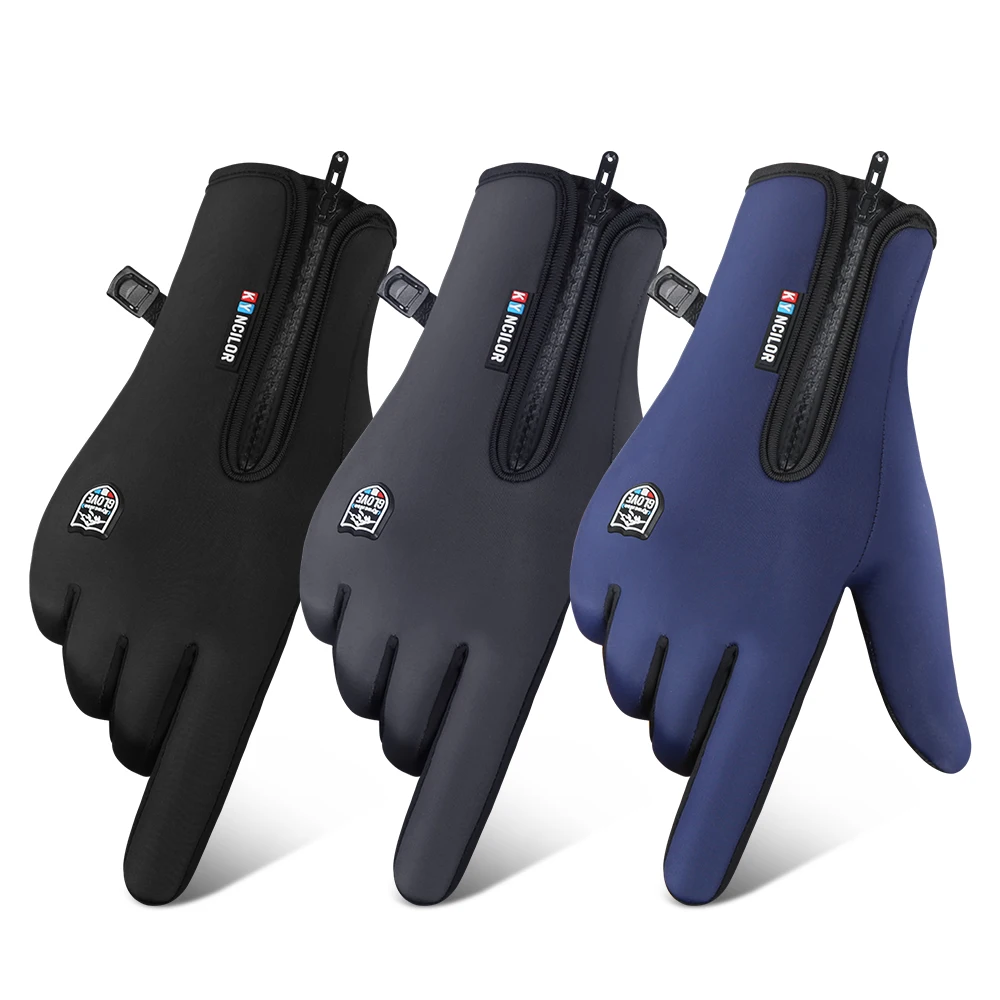 

New Style Outdoor Cycling Water Repellent Winter Sports and Leisure Warm Touch Screen Windproof Gloves For Men and Women