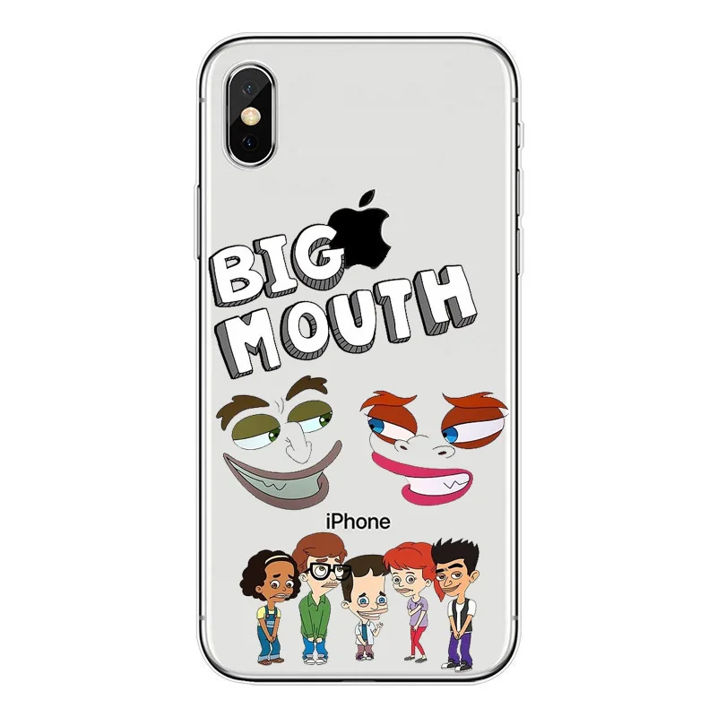 Американский с забавным мультяшным комедийные Big Mouth чехол-накладка на заднюю