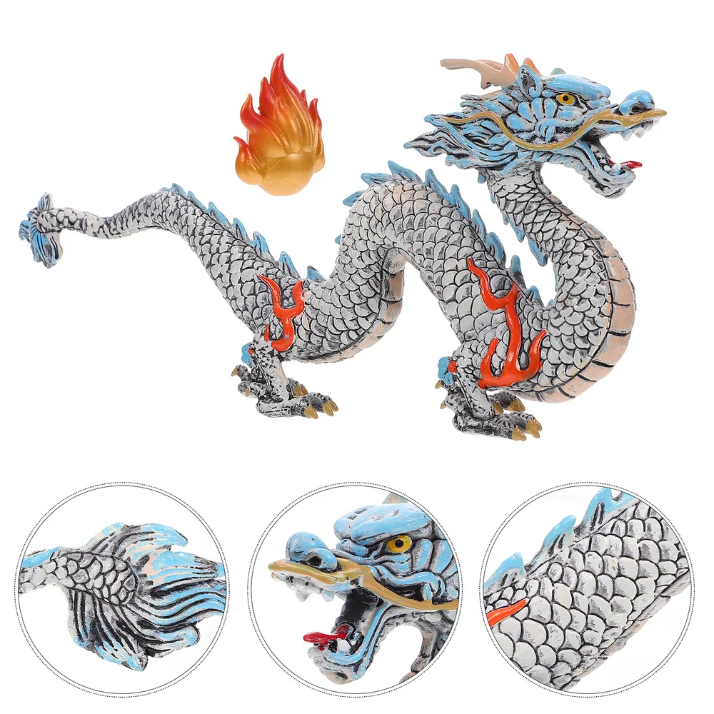 

1Pc Simulation Chinese Dragon Animal Figure Model Decoration for Kid