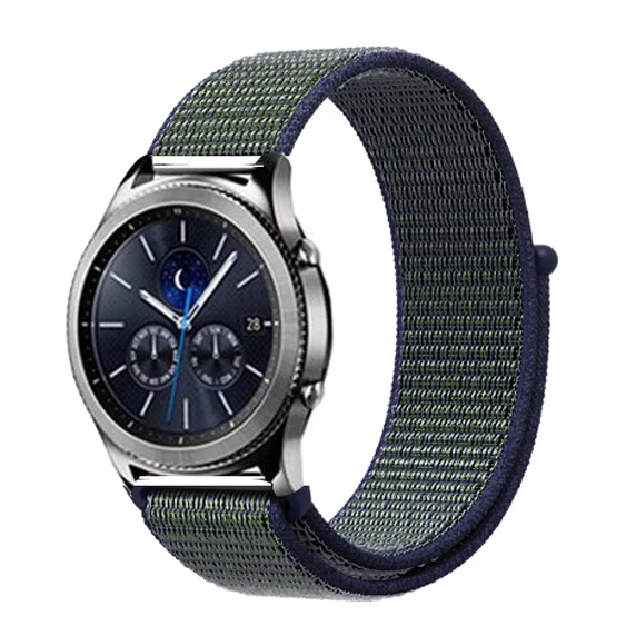 midnight fog 18 Нейлоновый ремешок-петля для samsung galaxy watch 46 мм 42 мм galaxy watch active 2 ремешок gear s3/22 мм 20 мм ремешок для часов huawei watch gt 2 - Цвет ремешка: midnight fog 18