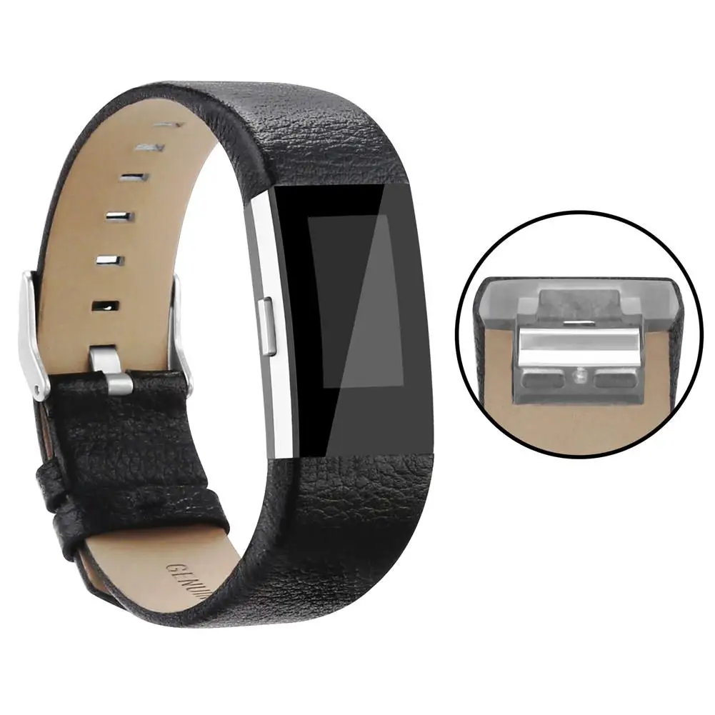 Умный Фитнес-браслет наручный ремешок на замену ремешок для FitBit Charge 2 Натуральная кожа ремешок для FitBit Charge 2