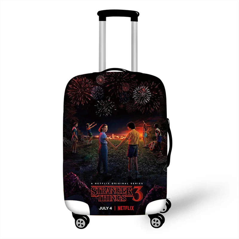 

18-32 '' Stranger Things Elastic Luggage Protective Cover Trolley Suitcase Dust Bag Case Travel Accessories