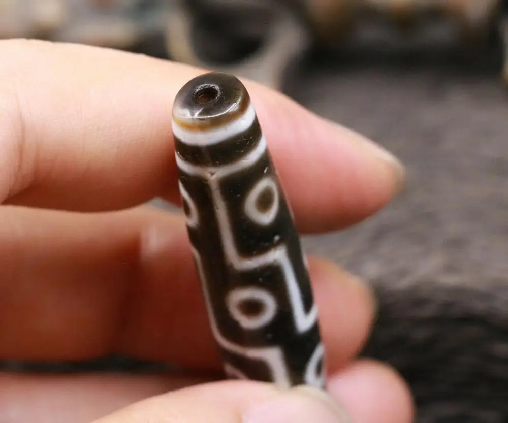 Treasure Magic Power LKbrotherMagic Tibetan Old Agate 9 Eye Most Respected dZi Bead Amulet 55MM Pendant | Украшения и аксессуары