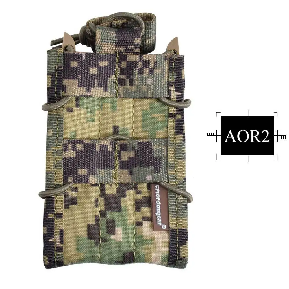 EMRSONGEAR 12 шт. один винтовочный подсумок для M4 M14 AK G3 Военная армейская охотничья утилита Мультикам Molle подсумок EM6345