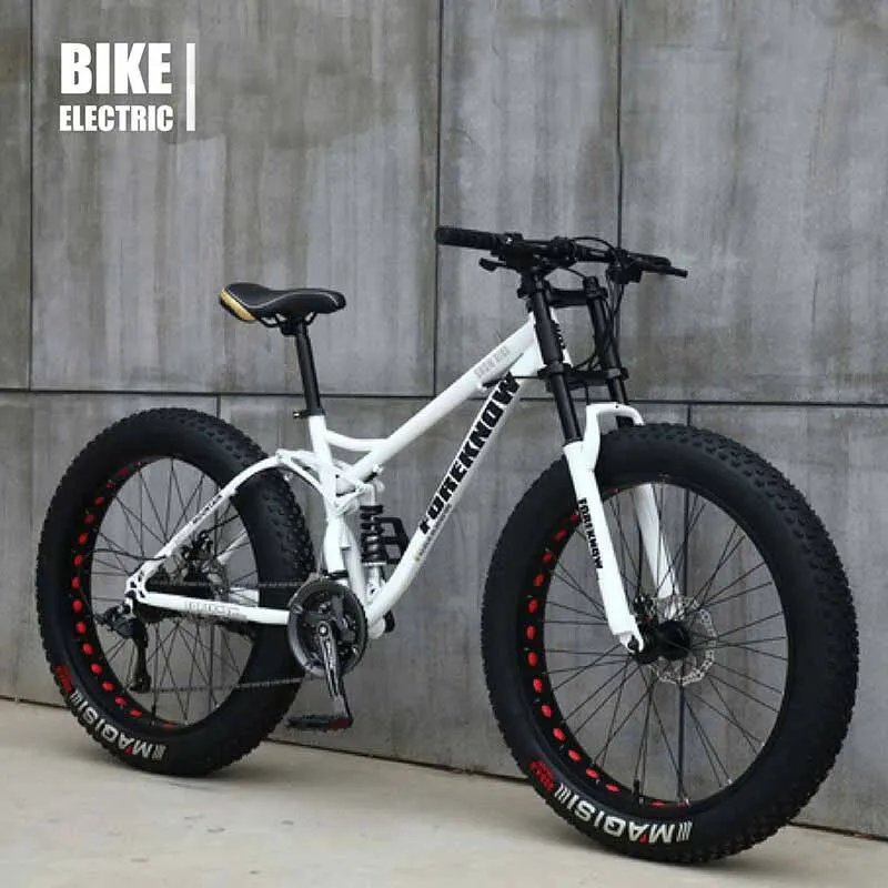 

Cross-Country Beach Snowmobile Adult Super Wide 4.0 Large Tire 24 Inch Variable Speed Mountain Bike
