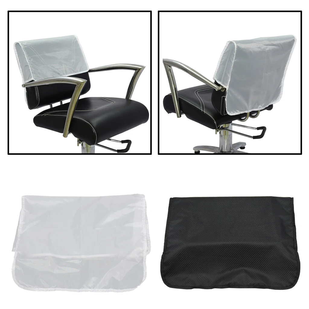 

PRO Salon Chair Protective Cover ,Professional Salon Protector Hairdressing Chair Back Covers Clear / Black 18 ''Barber Chair