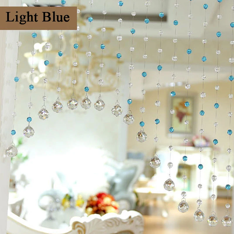 1 шт. хрустальные занавески роскошные стеклянные бусины Дверная Цепочка кисточка