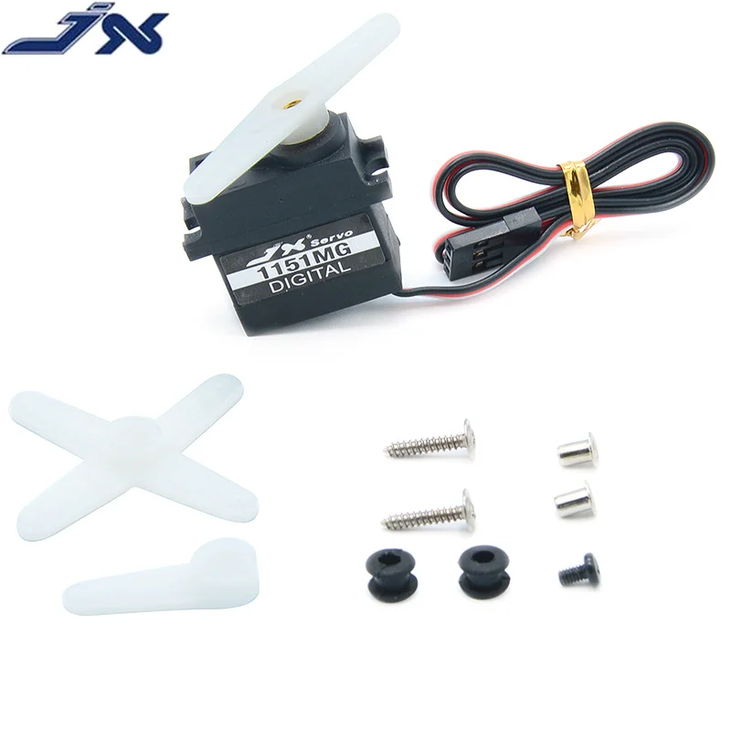 JX цифровой бескорпусный металлический сервопривод, 15 г, 3,6 кг, 180 градусов Водонепроницаемый сервопривод для TRX4 WPL RC Car Glider Robot Boat Drone